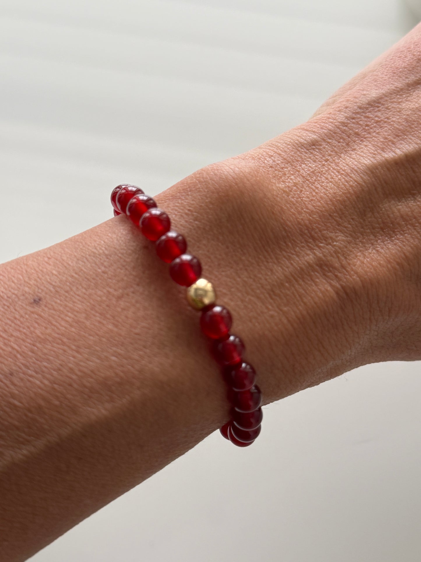 Carnelian Intention 6mm Gemstone Bracelet