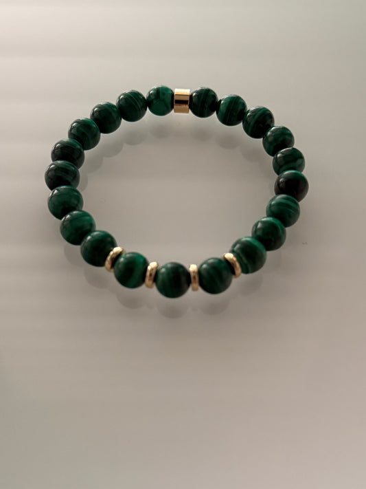 Malachite Intention 8mm Gemstone Bracelet