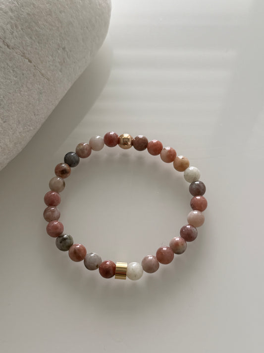 Pink Lepidolite Intention 6mm Gemstone Bracelet