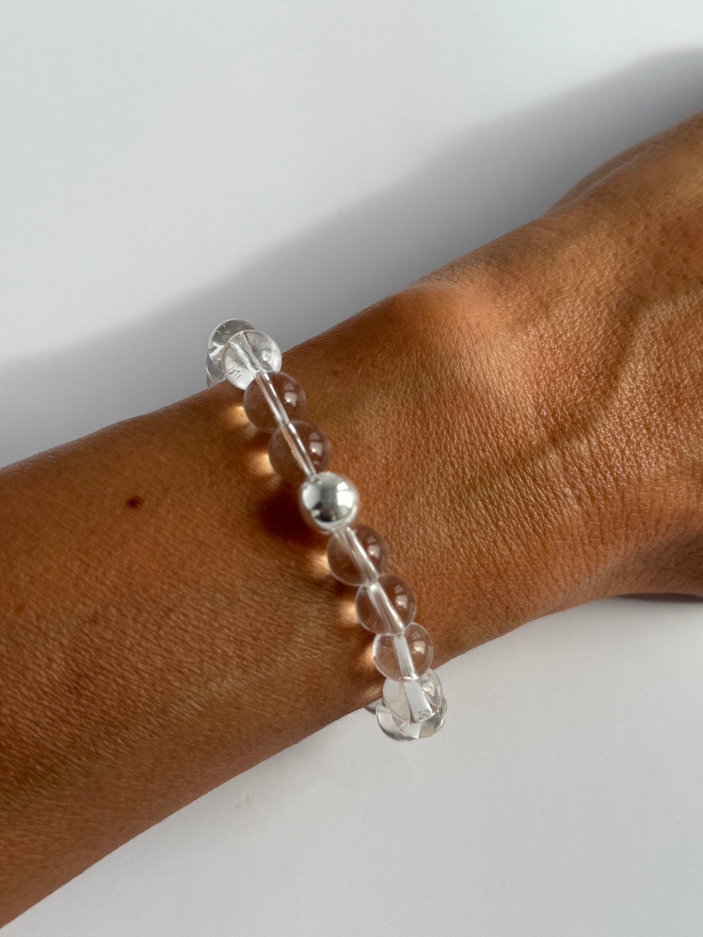 Clear Quartz Intention 8mm Gemstone Bracelet