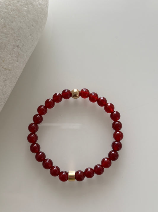 Carnelian Intention 6mm Gemstone Bracelet