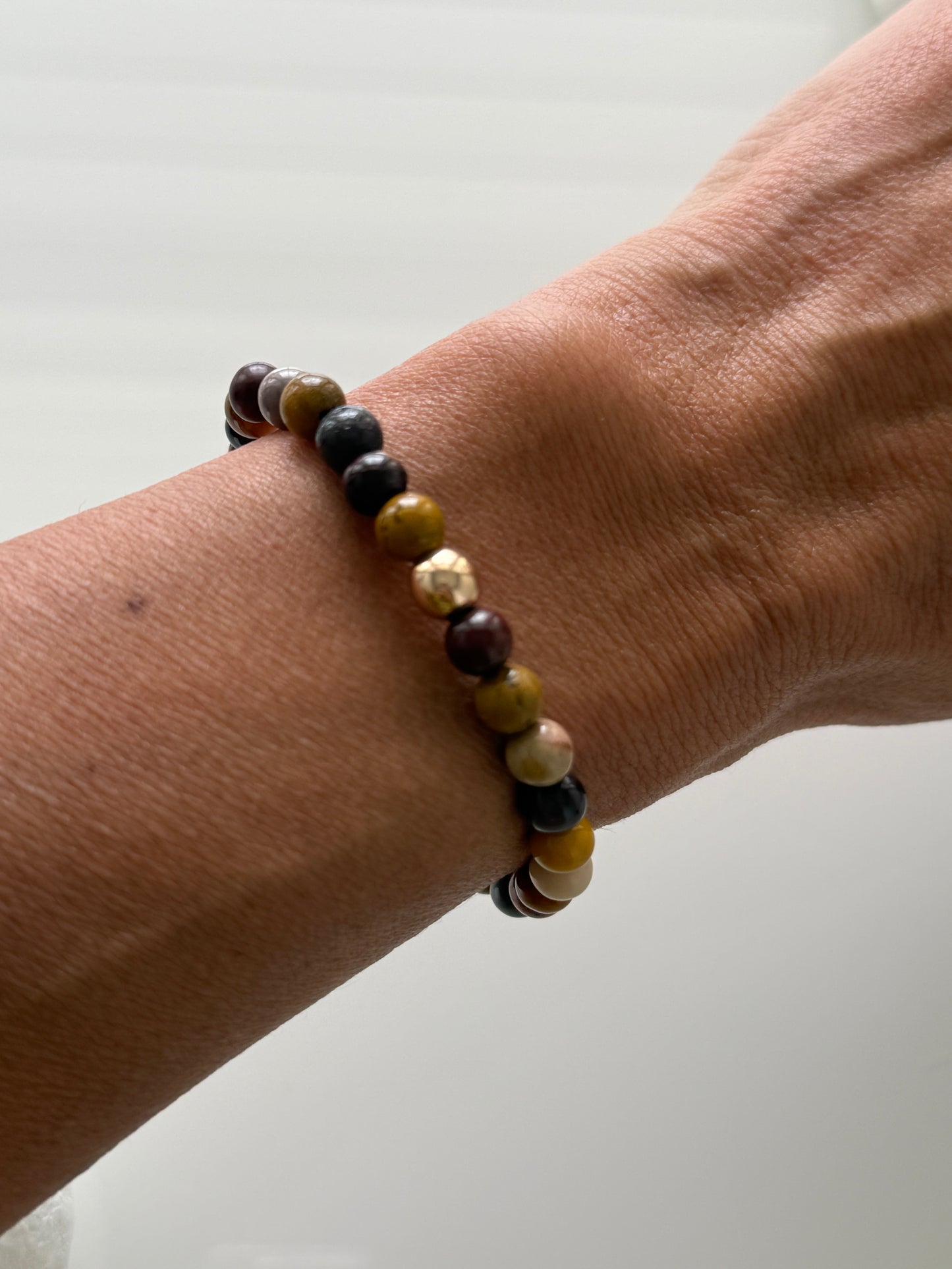 Petrified Wood Intention 6mm Gemstone Bracelet