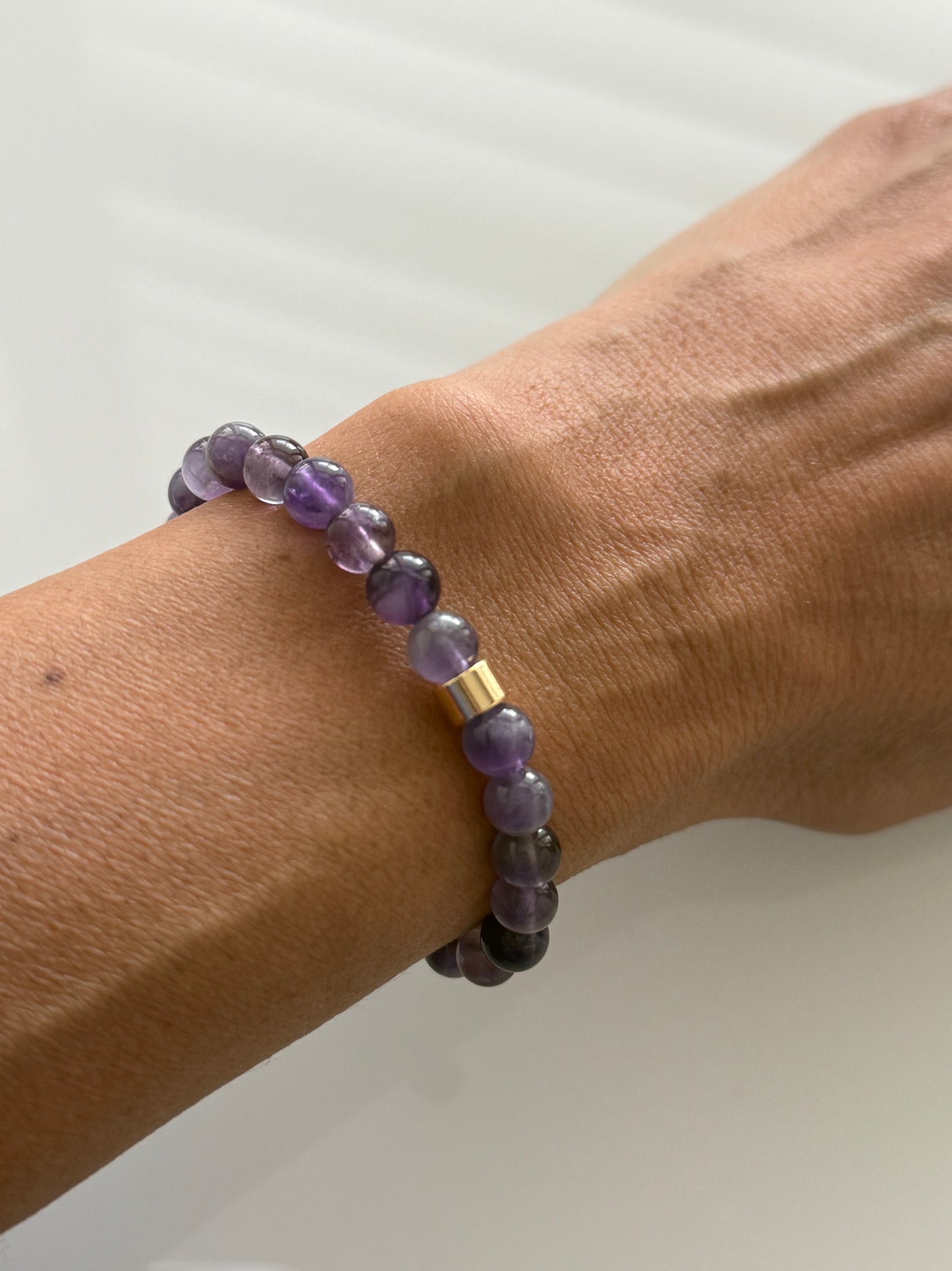 Amethyst Intention 6mm Gemstone Bracelet
