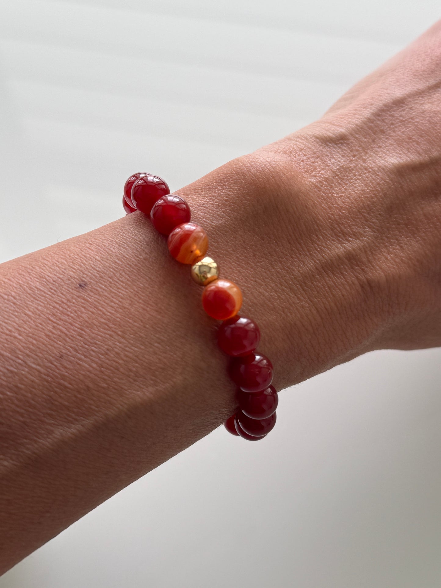 Carnelian Intention 8mm Gemstone Bracelet