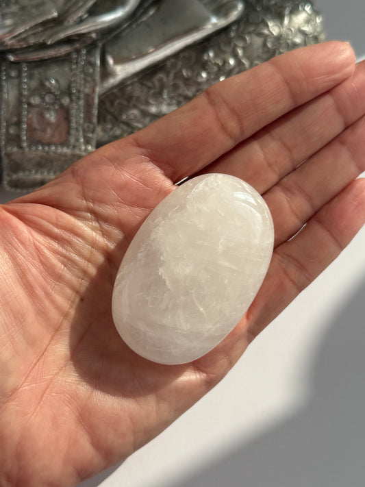 Crystal Quartz Palm Stone 6cm 1 count