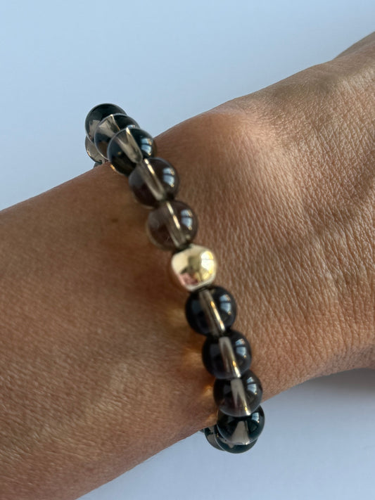 Smokey Quartz 8mm Gemstone Bracelet