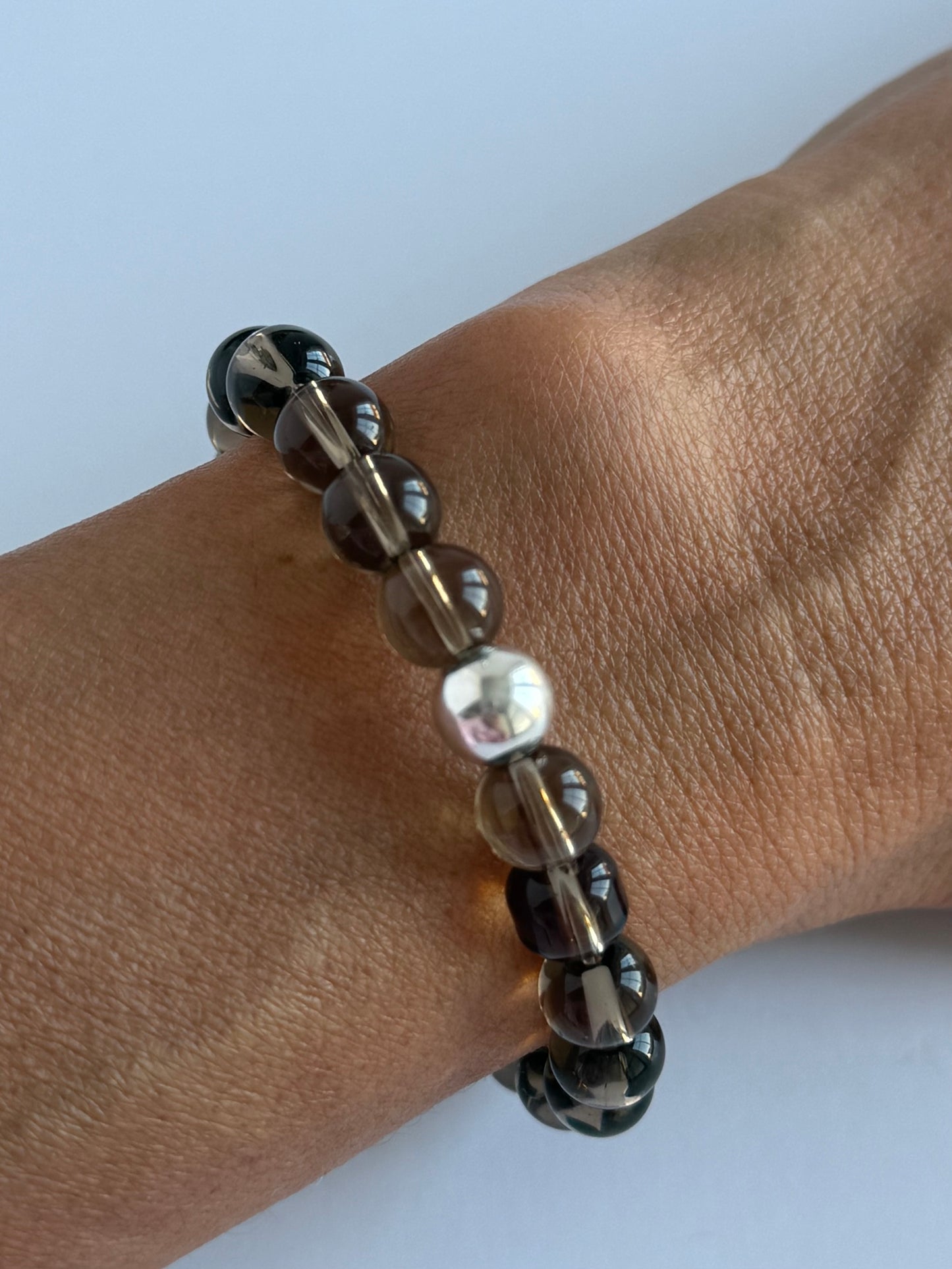 Smokey Quartz 8mm Gemstone Bracelet