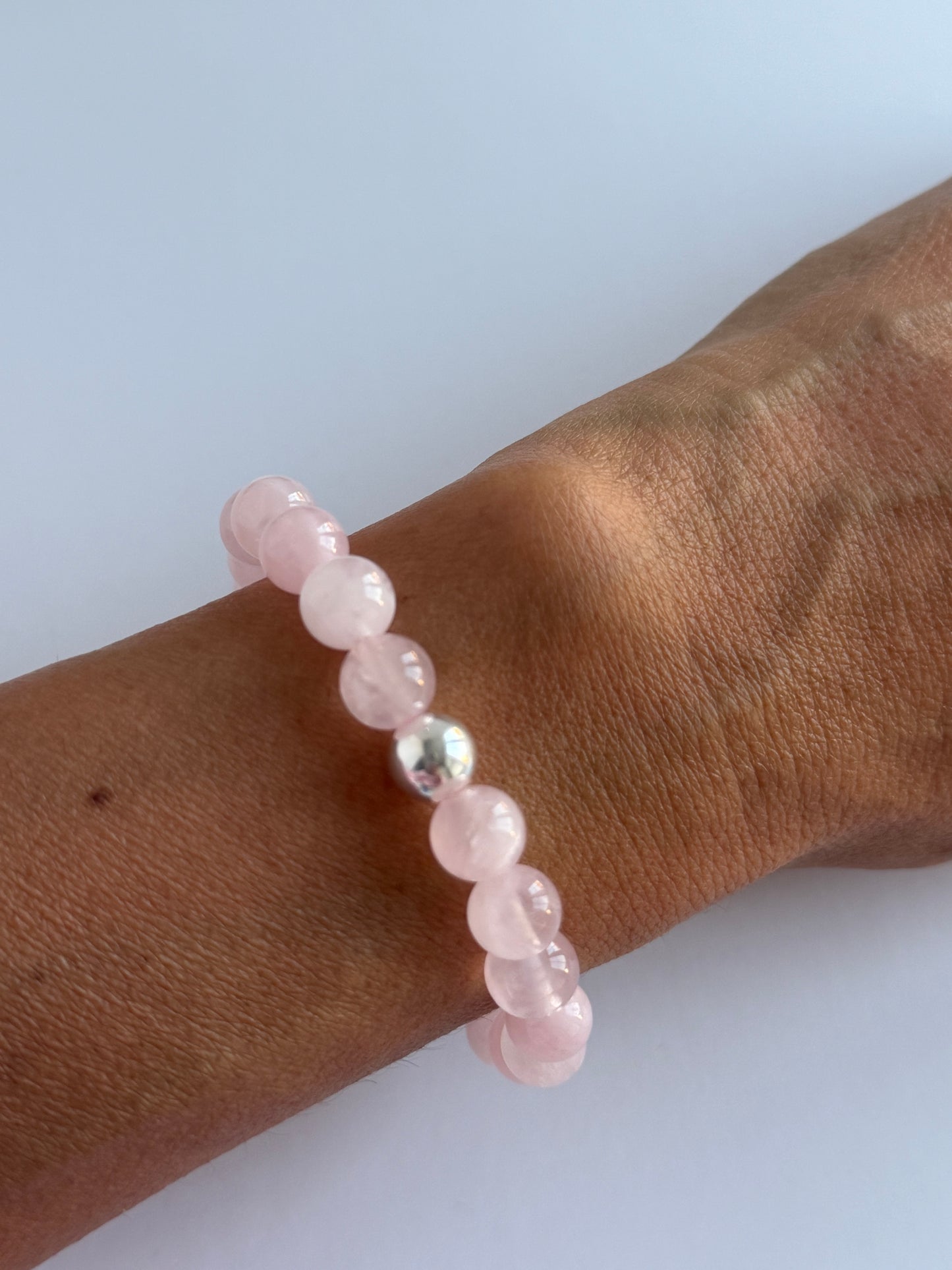 Rose Quartz 8mm Gemstone Intention Bracelet