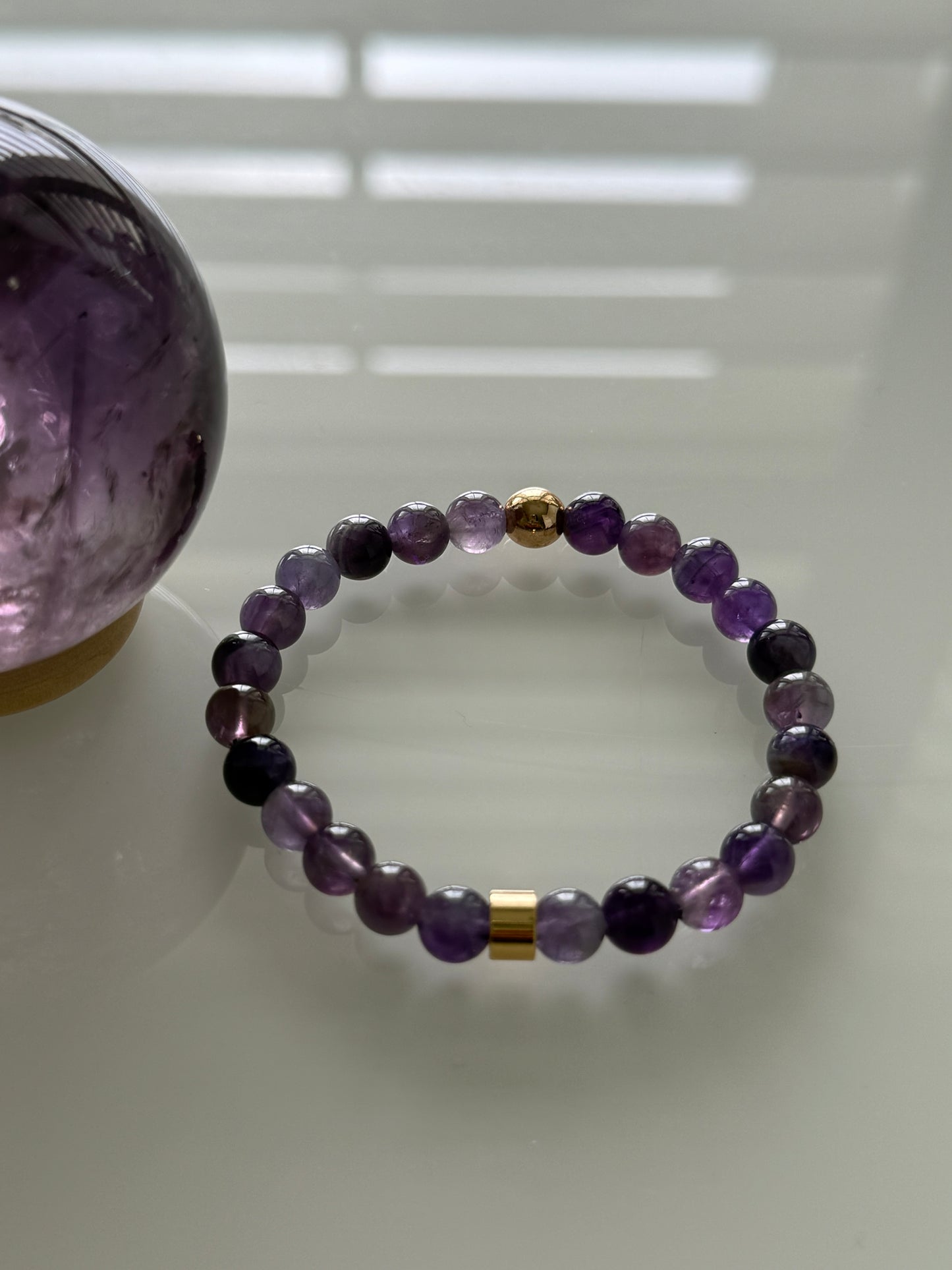 Amethyst Intention 6mm Gemstone Bracelet