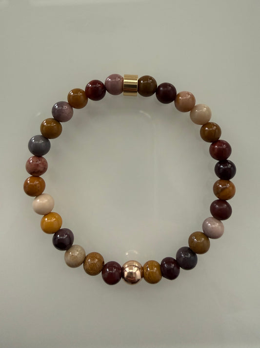 Mookaite Intention 6mm Gemstone bracelet