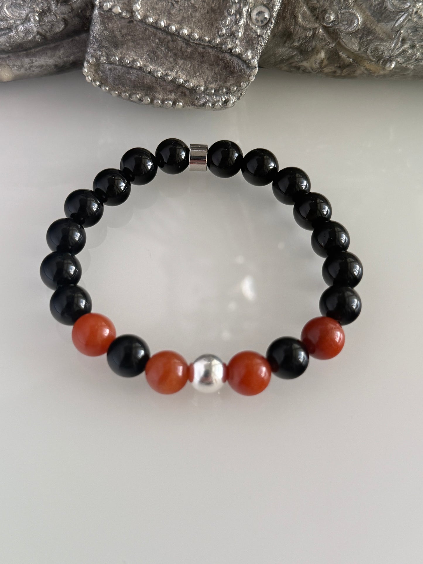 Obsidian & Aventurine Intention Bracelet – 8mm