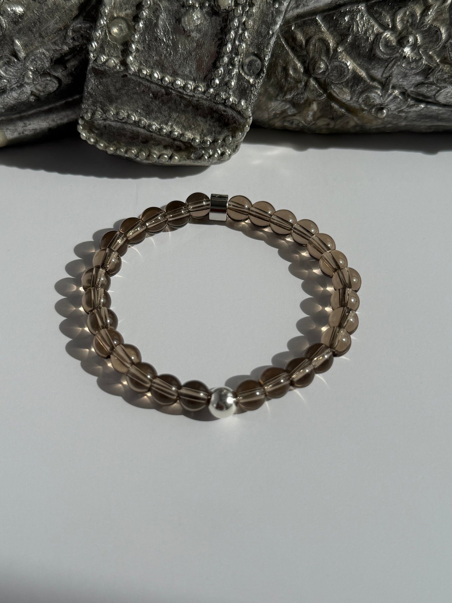 Smoky Quartz Intention 6mm Gemstone Bracelet