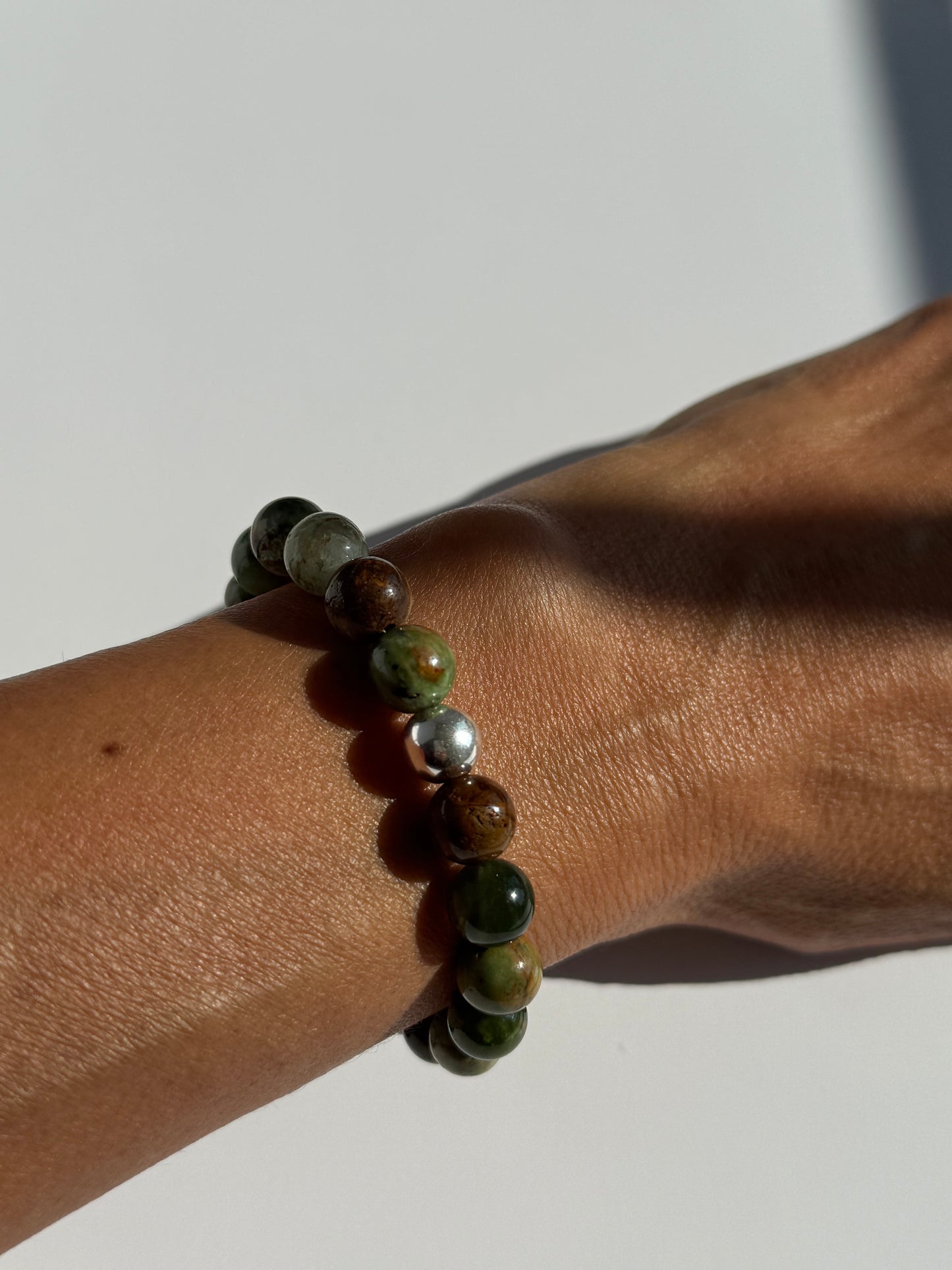 Green Chalcedony 8mm Gemstone Intention Bracelet