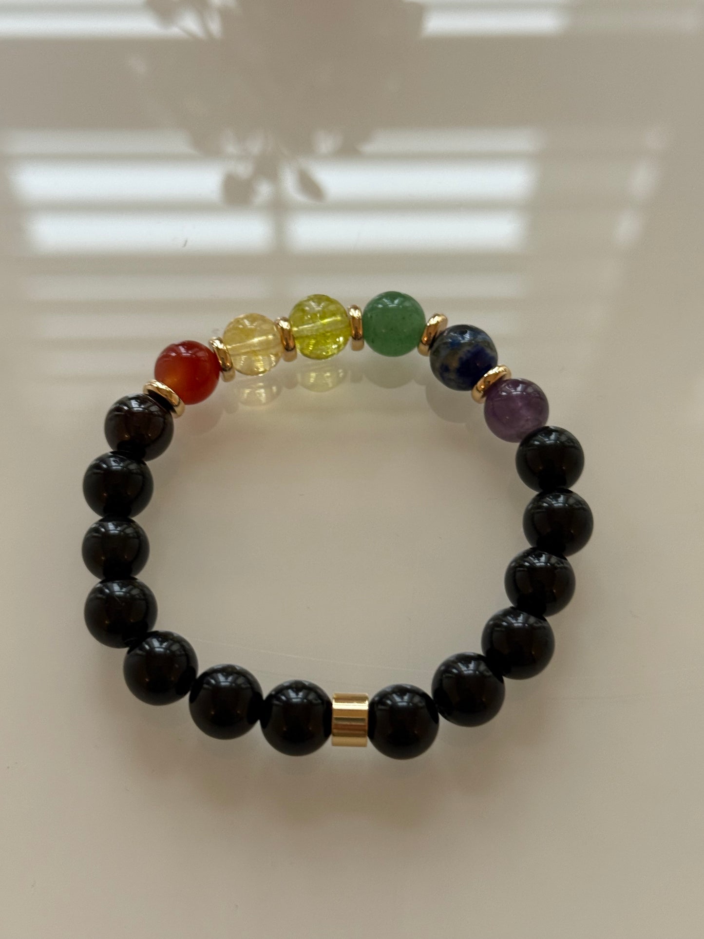 7 Gemstone Energy Intention Bracelet – 8mm