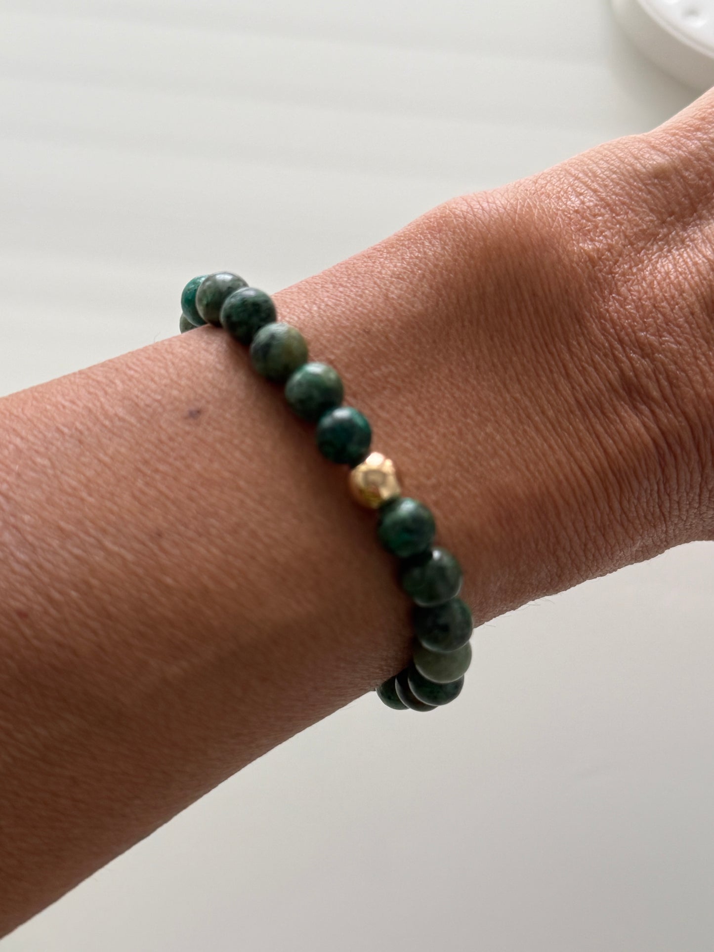 African Turquoise Intention 6mm Gemstone Bracelet