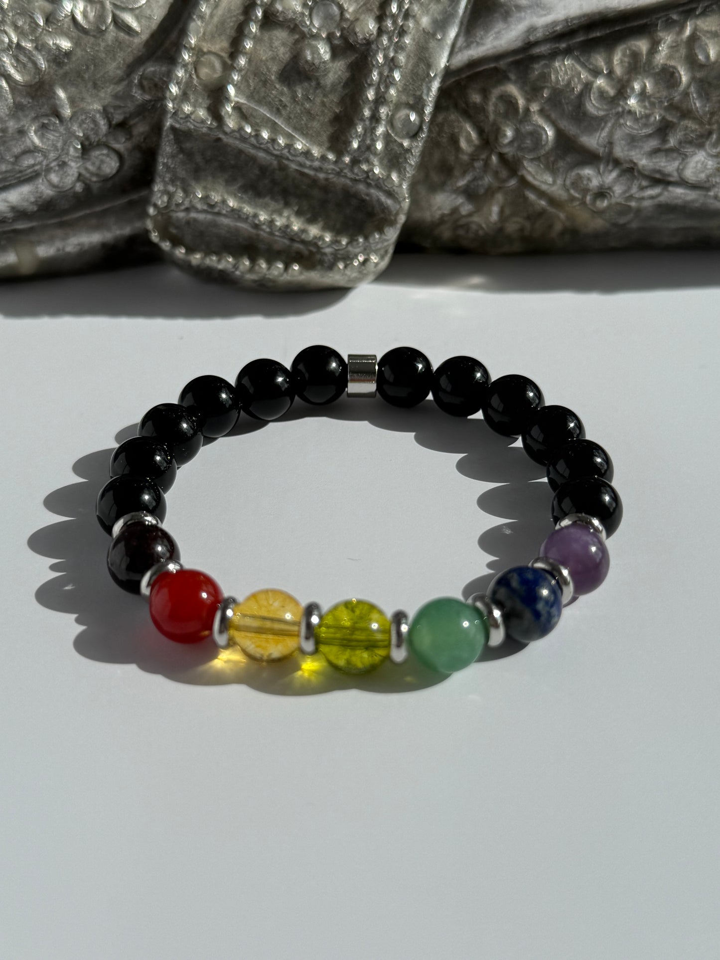 7 Gemstone Energy Intention Bracelet – 8mm