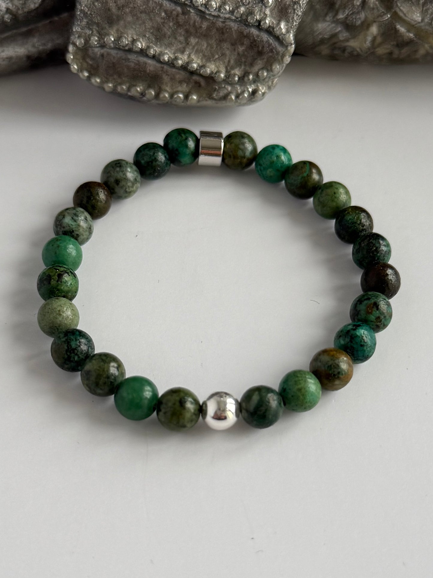 African Turquoise Intention 6mm Gemstone Bracelet