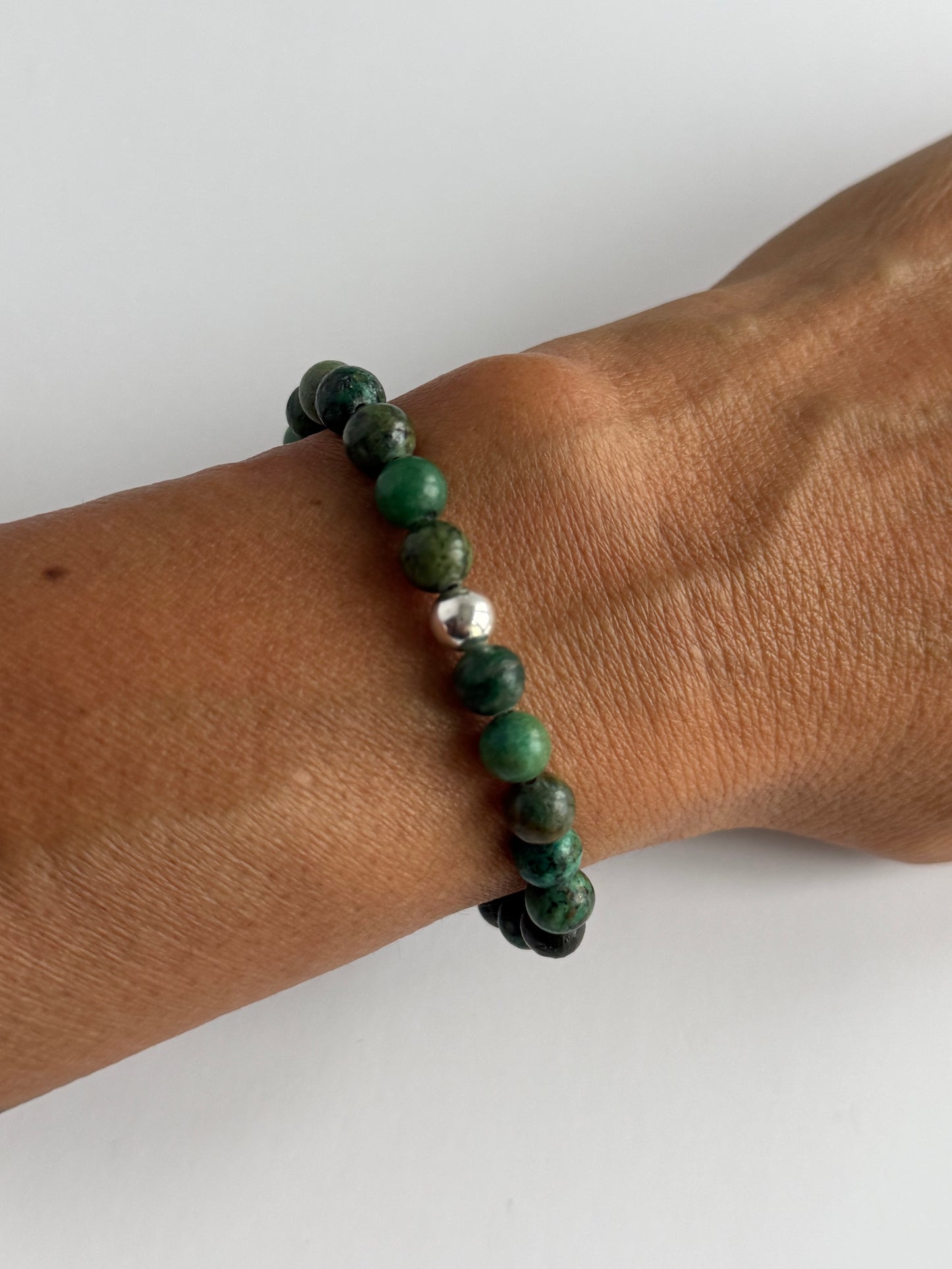 African Turquoise Intention 6mm Gemstone Bracelet