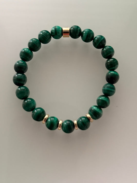Malachite Intention 8mm Gemstone Bracelet