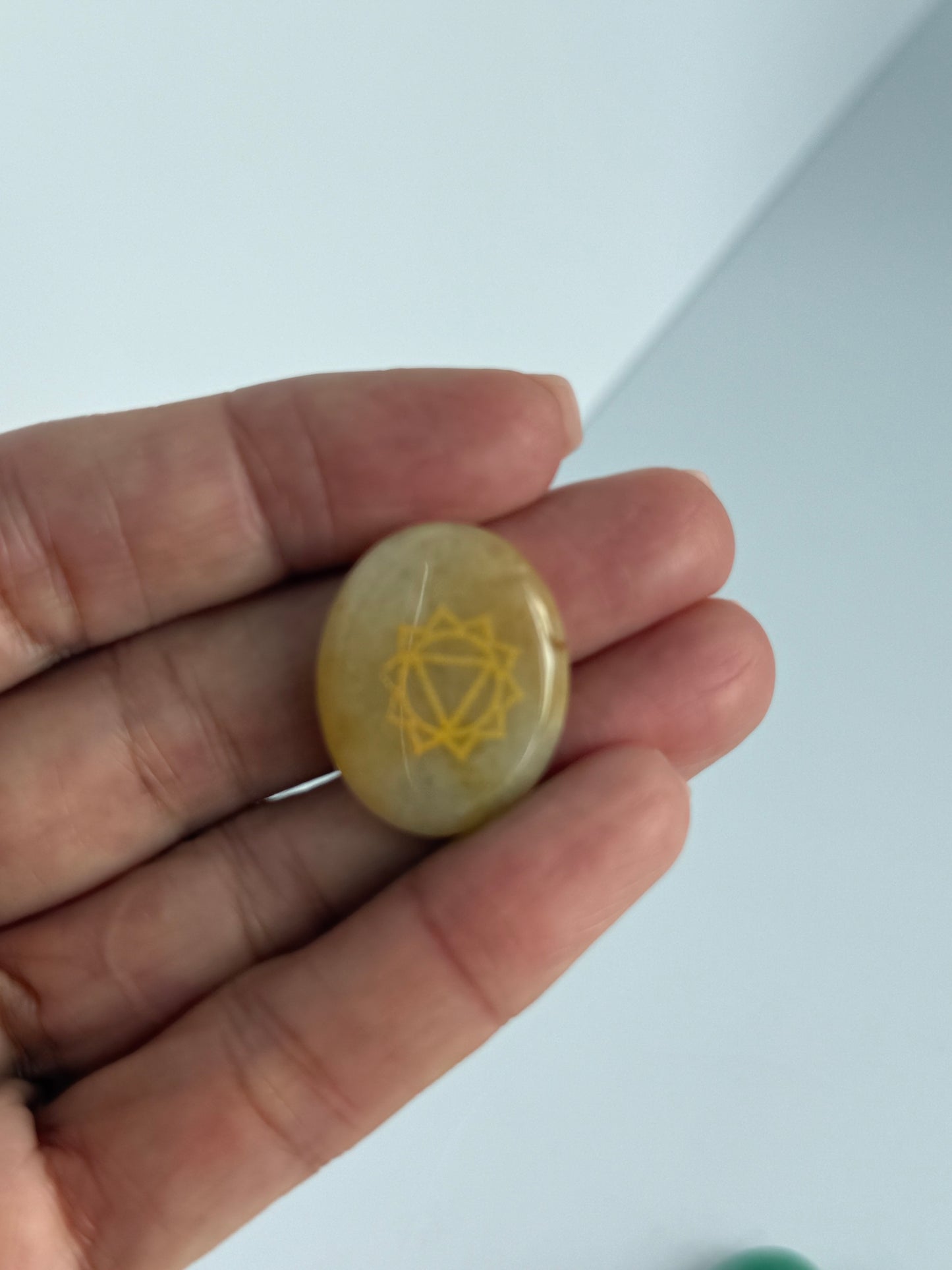 7 Chakra Crystal Oval Disc Set