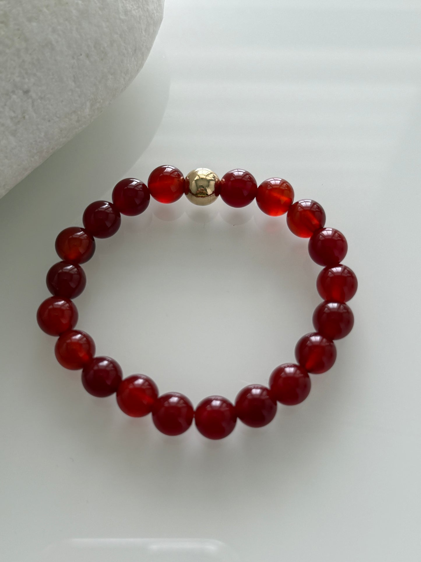 Carnelian Intention 8mm Gemstone Bracelet