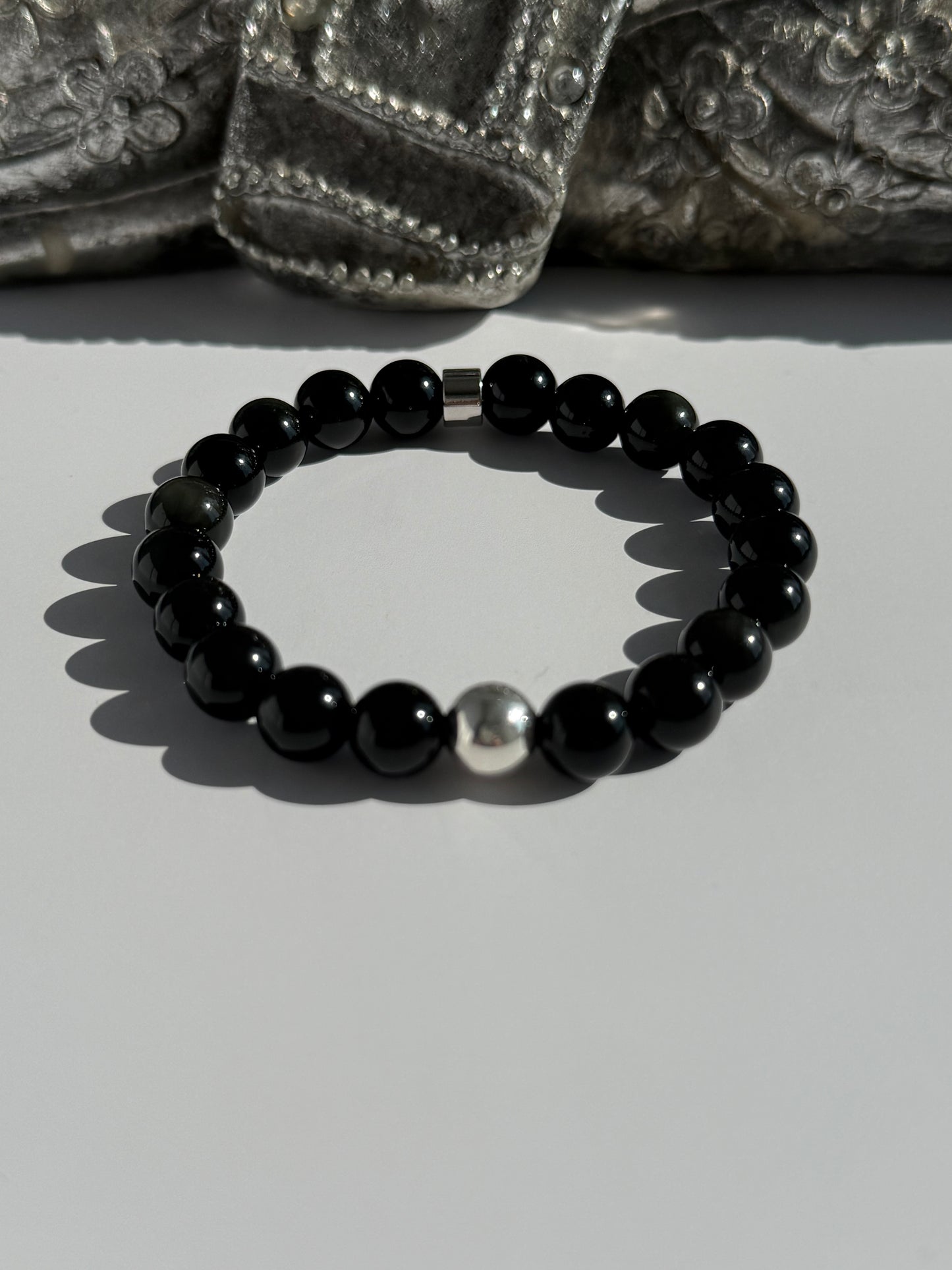 Obsidian 8mm Gemstone Intention Bracelet