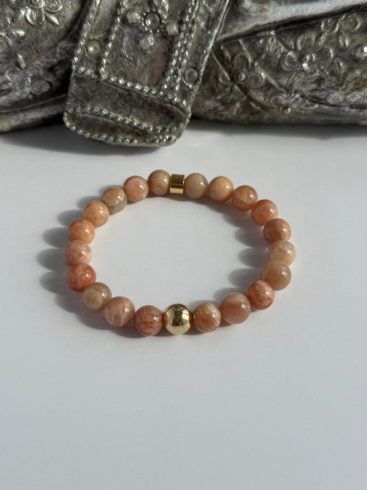 Sunstone Intention 8mm Gemstone Bracelet