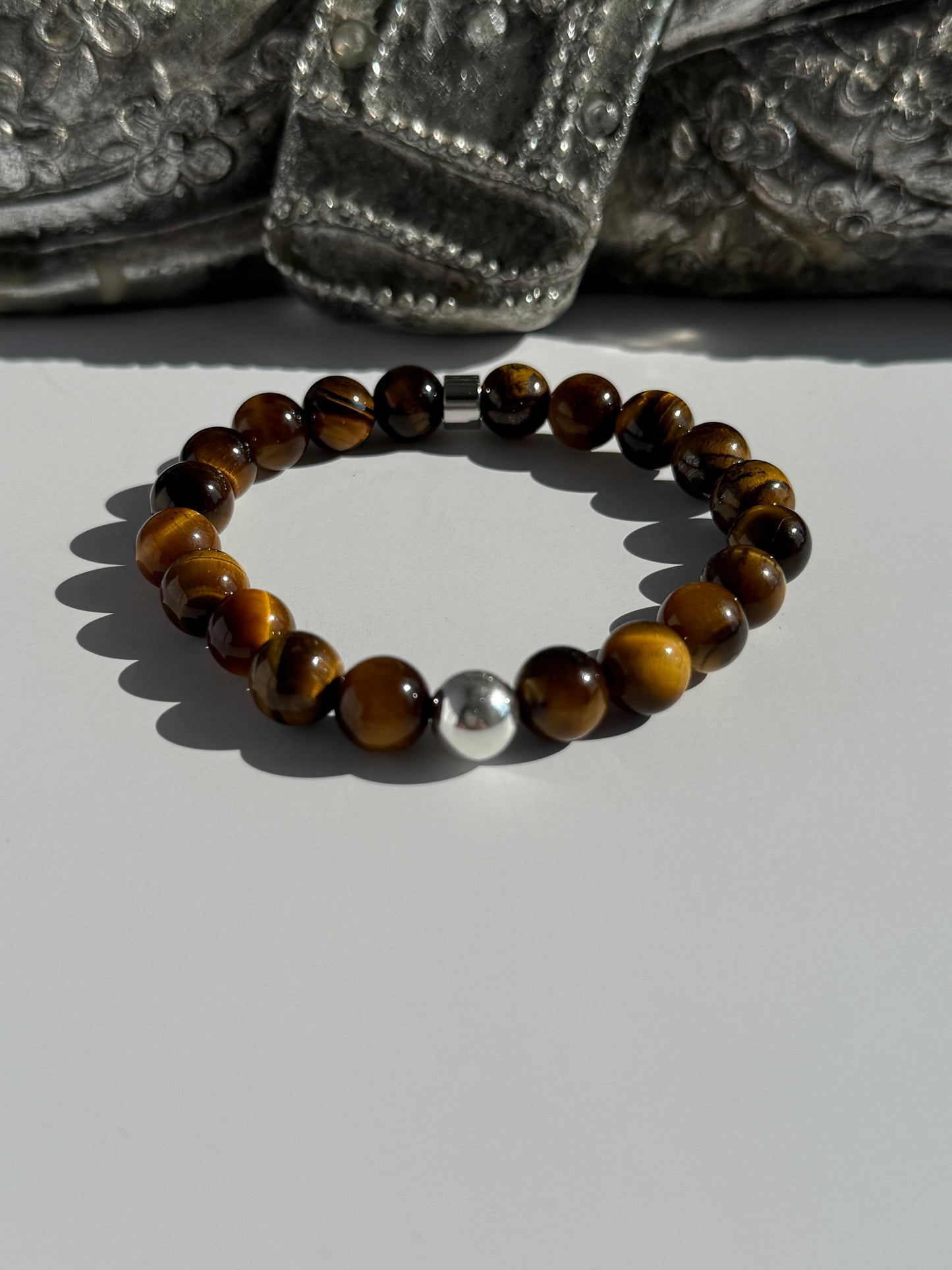 Tiger’s Eye 8mm Gemstone Intention Bracelet