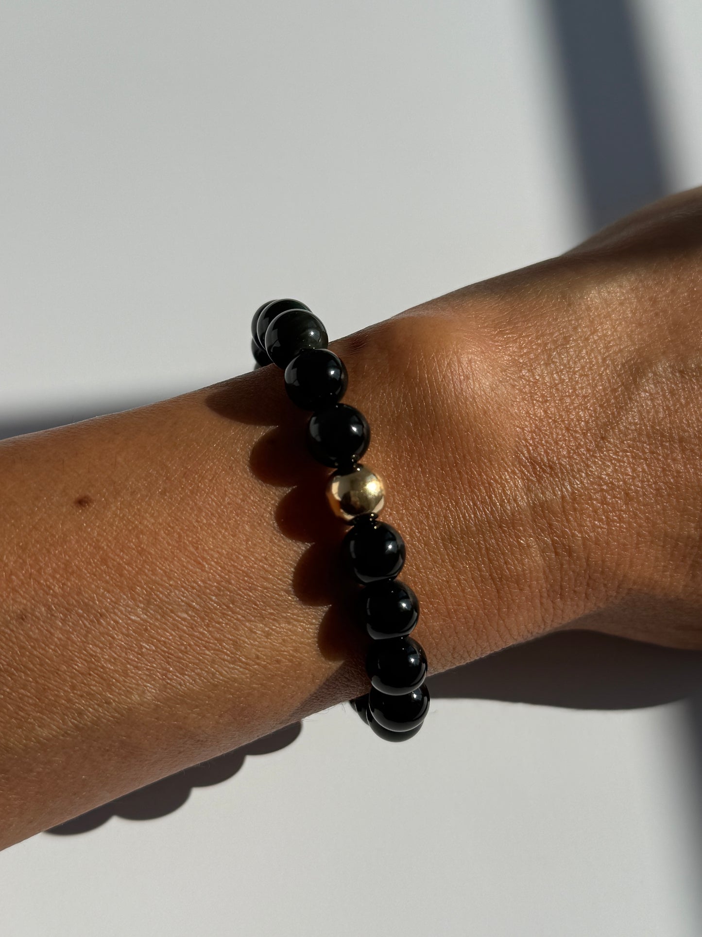 Obsidian 8mm Gemstone Intention Bracelet