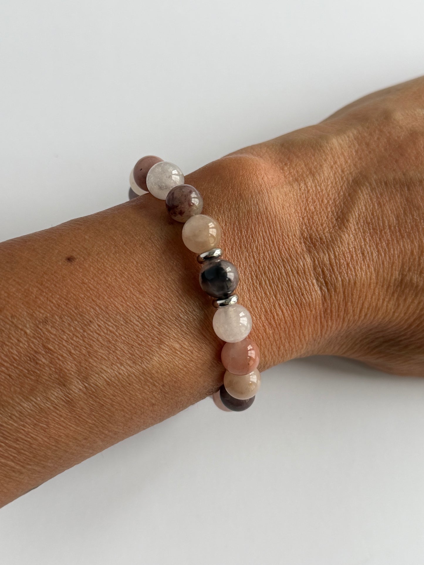 Purple Berry Quartzite Intention 8mm Gemstone Bracelet