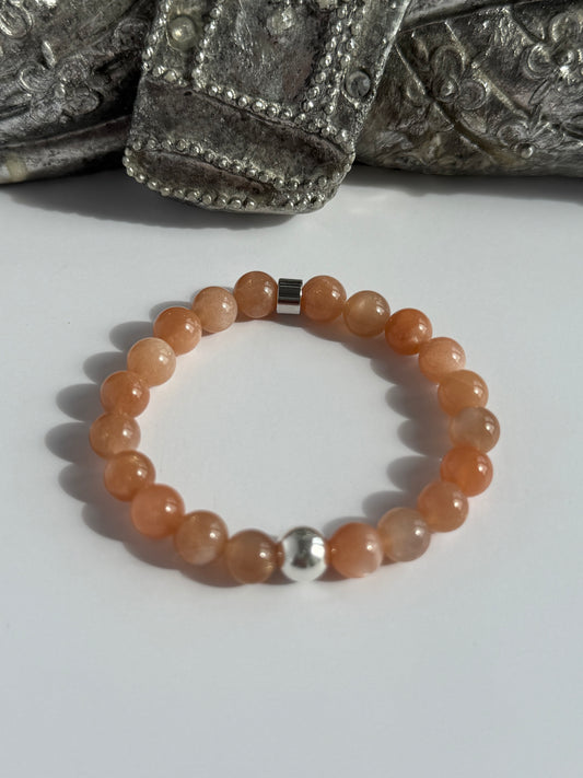 Sunstone Intention 8mm Gemstone Bracelet