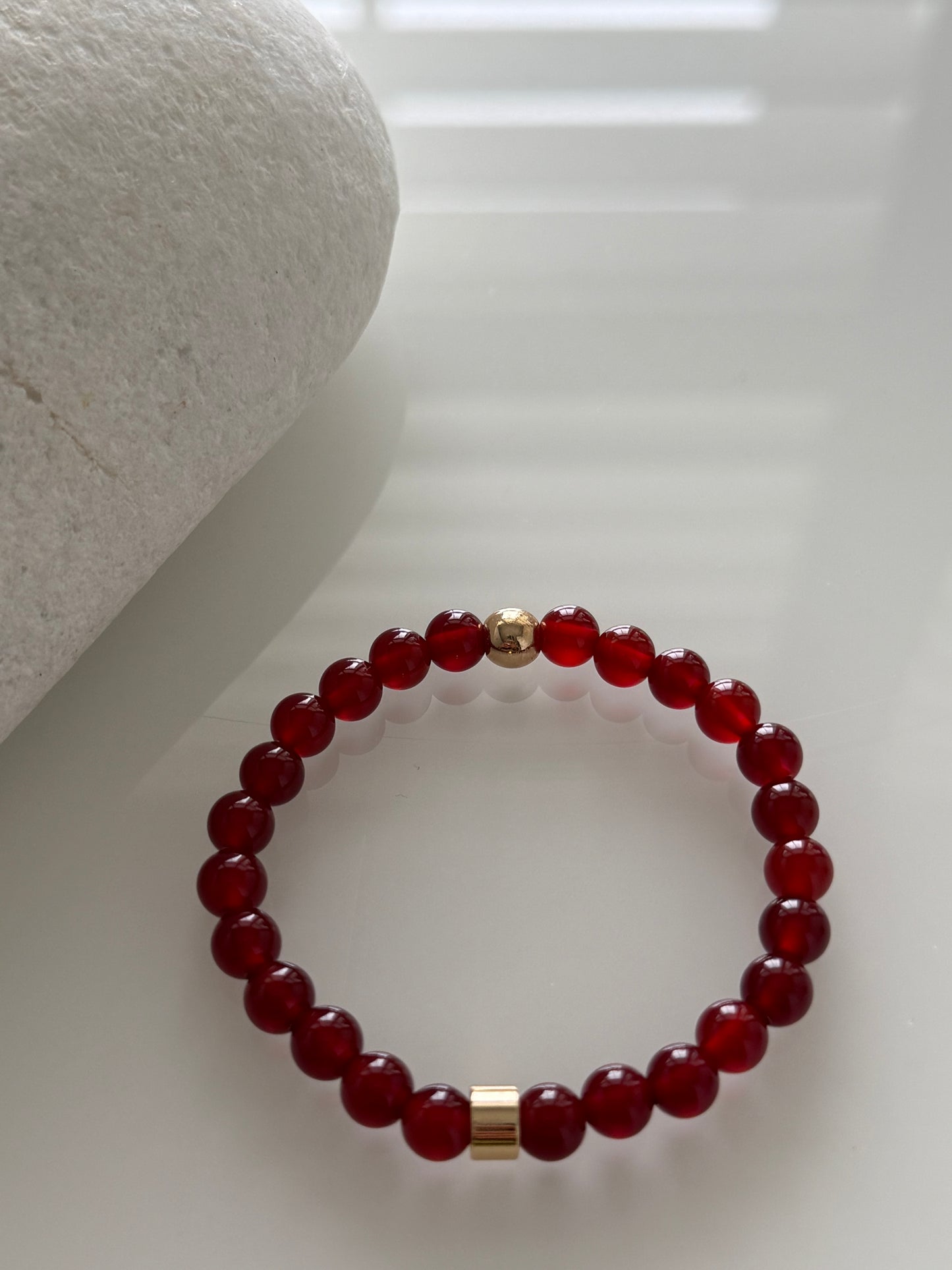 Carnelian Intention 6mm Gemstone Bracelet