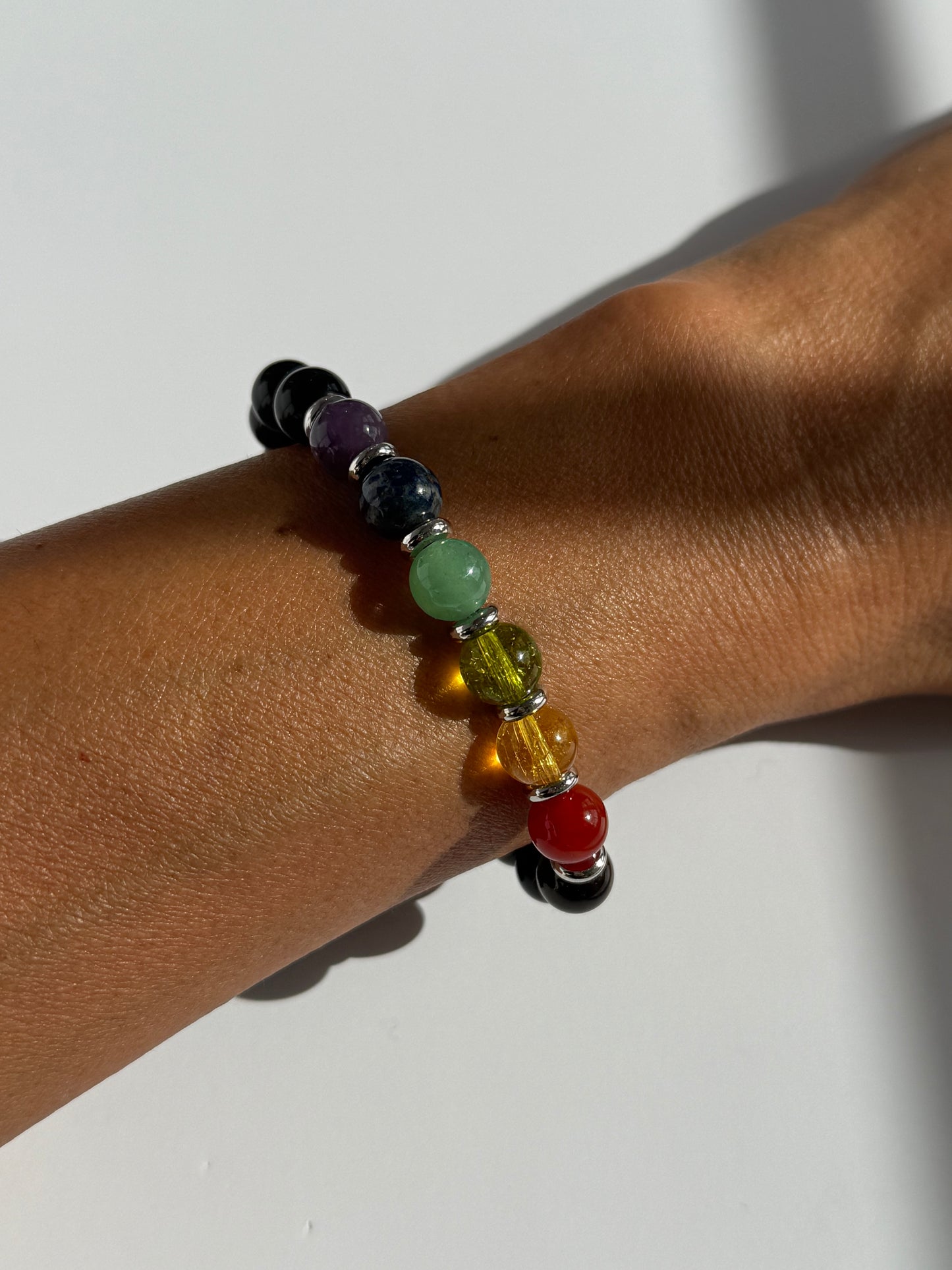 7 Gemstone Energy Intention Bracelet – 8mm