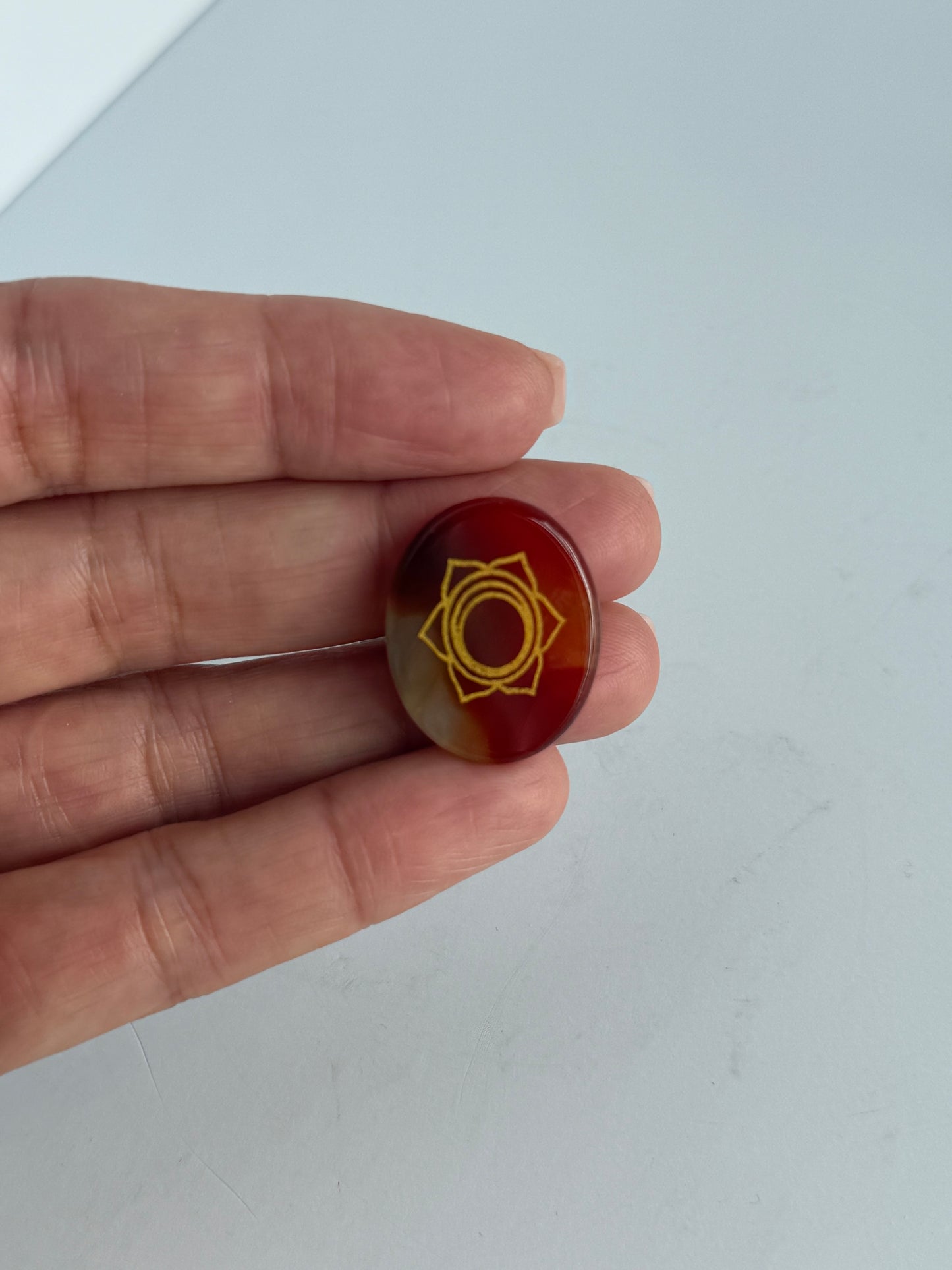 7 Chakra Crystal Oval Disc Set