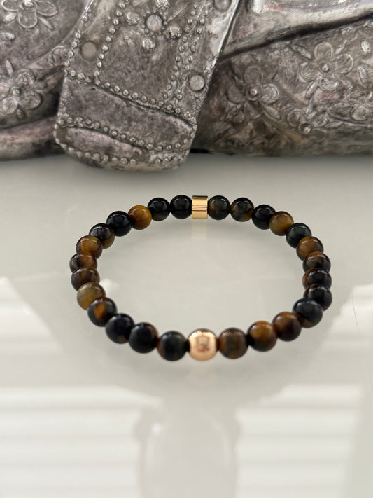 Tiger Eye Intention 6mm Gemstone Bracelet