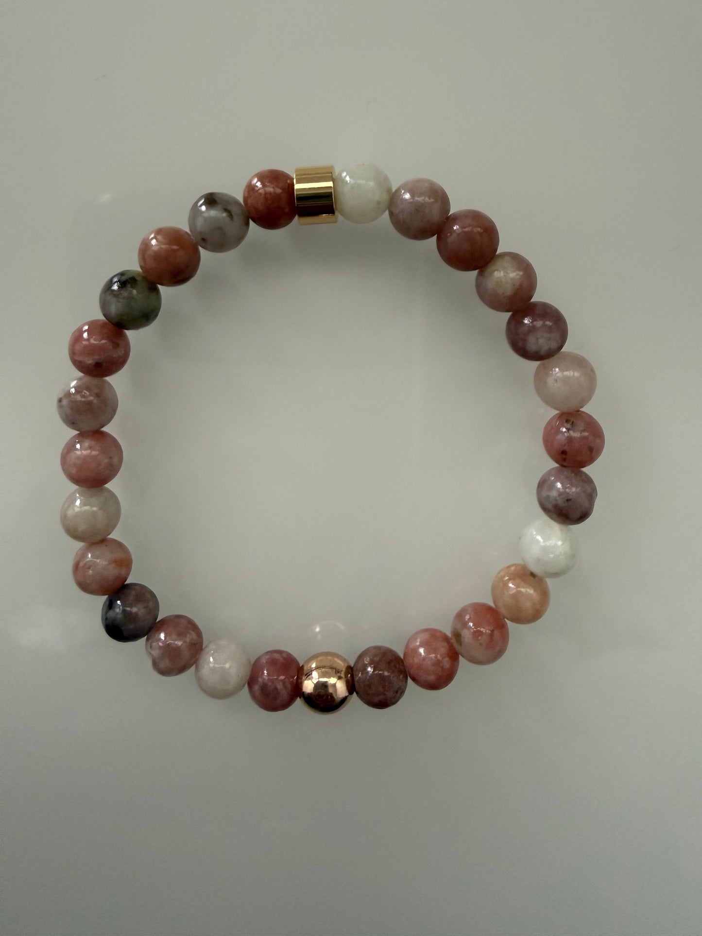 Pink Lepidolite Intention 6mm Gemstone Bracelet