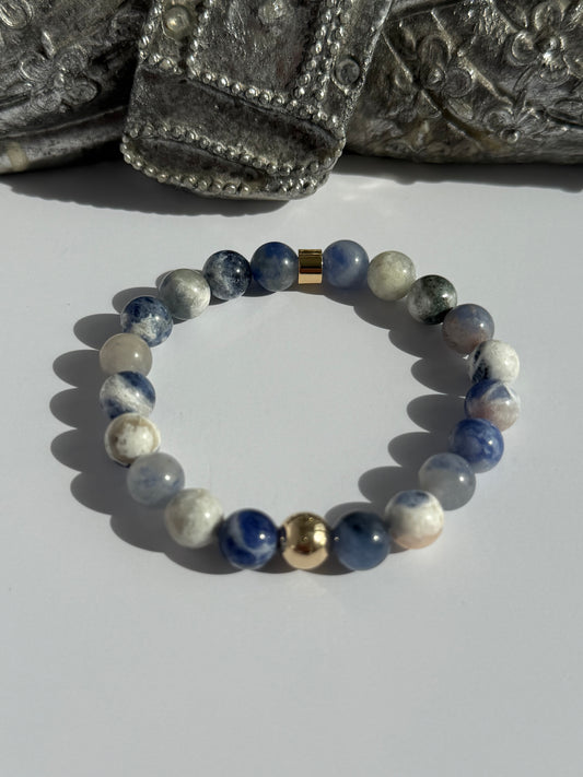 Sodalite Intention 8mm Gemstone Bracelet