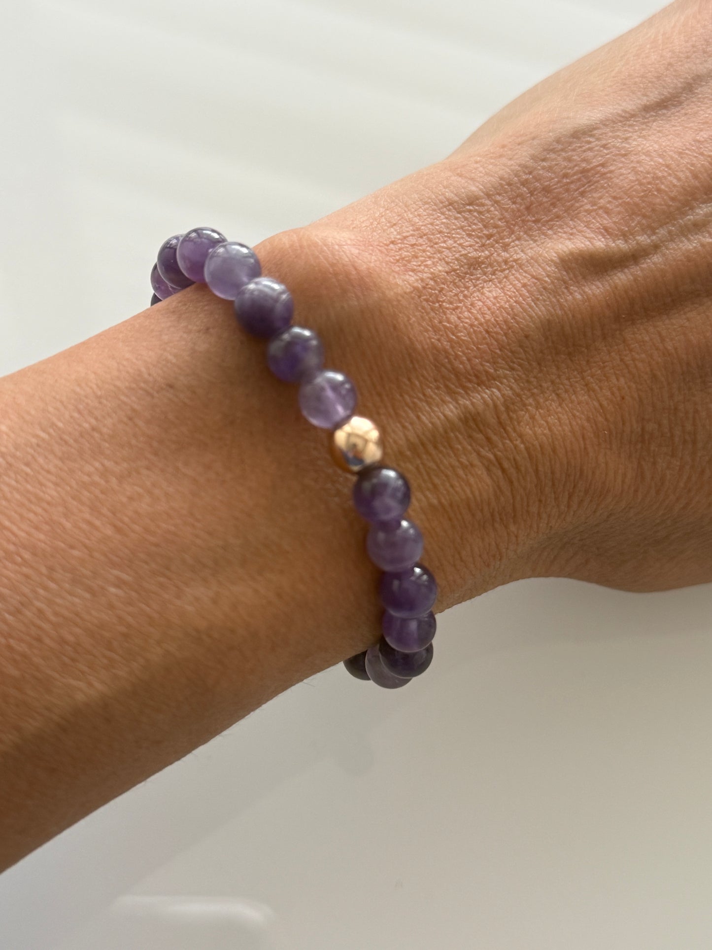 Amethyst Intention 6mm Gemstone Bracelet