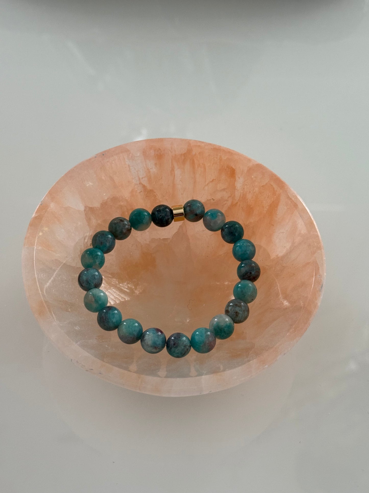 Selenite Round Orange Charging Bowl 10cm