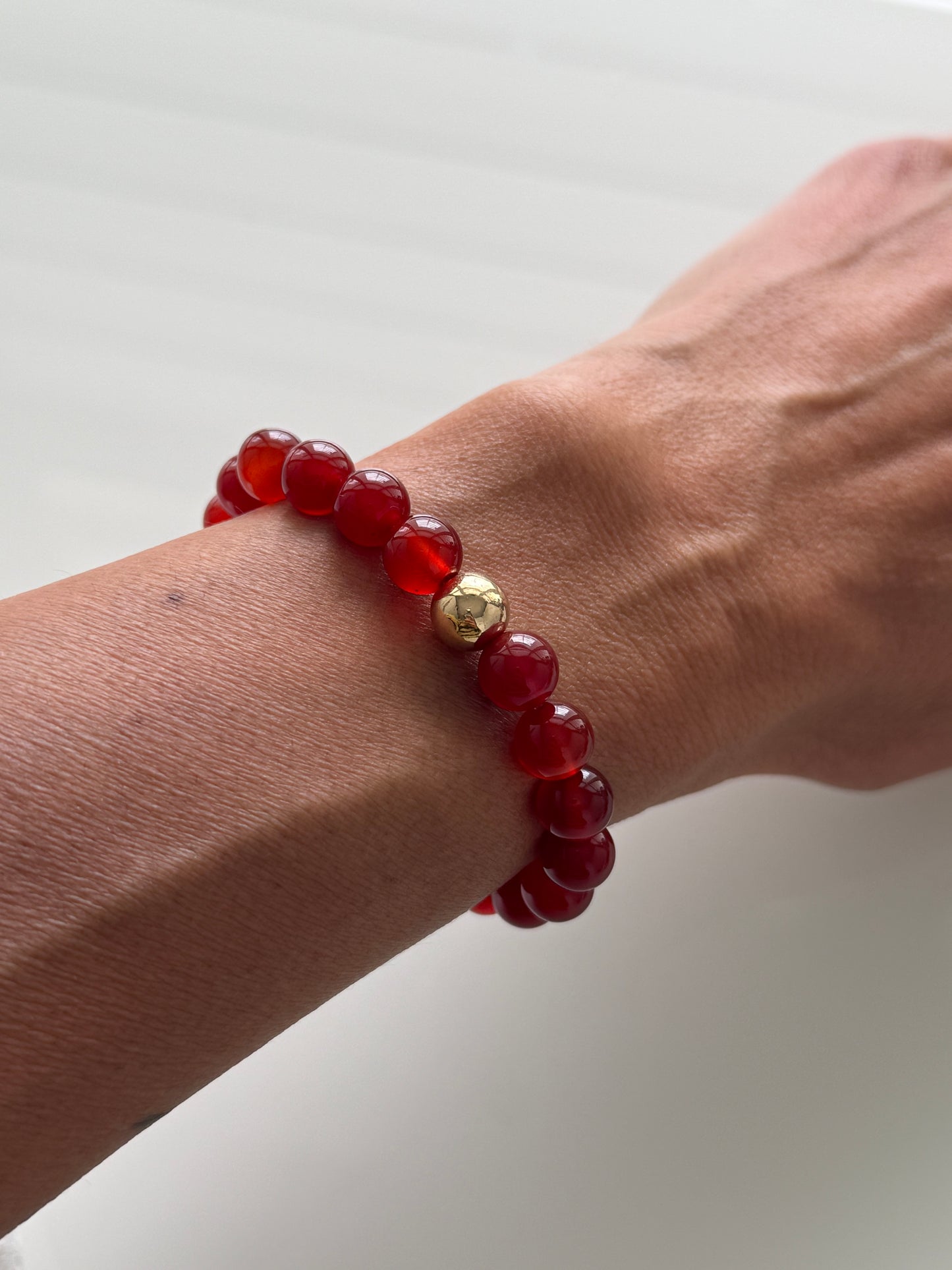 Carnelian Intention 8mm Gemstone Bracelet