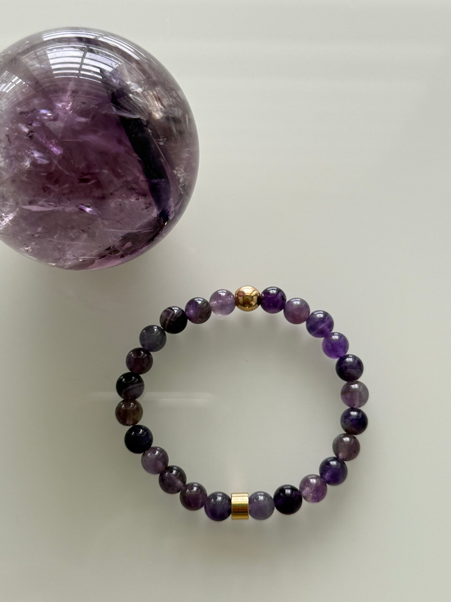 Amethyst Intention 6mm Gemstone Bracelet