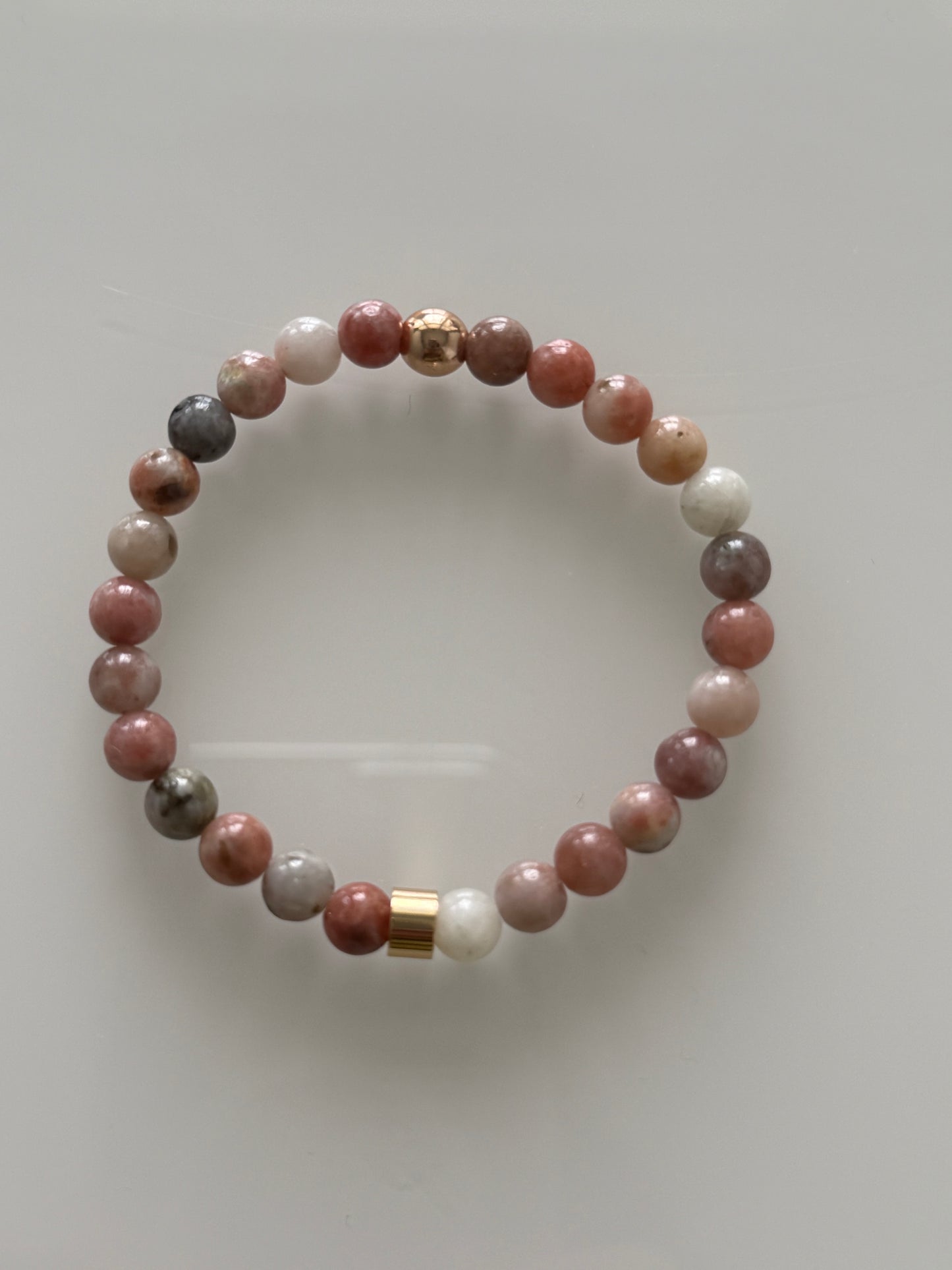 Pink Lepidolite Intention 6mm Gemstone Bracelet