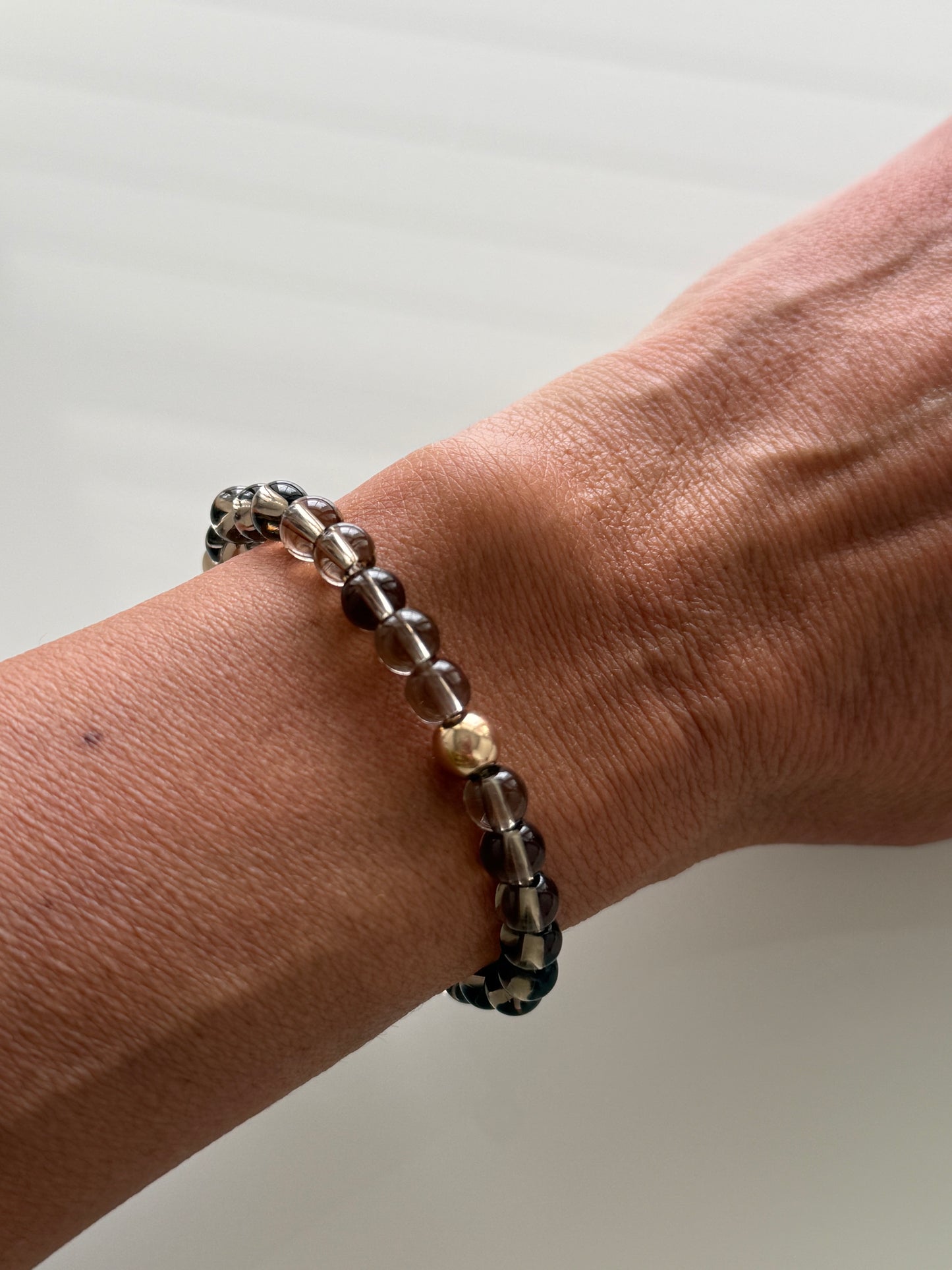 Smoky Quartz Intention 6mm Gemstone Bracelet