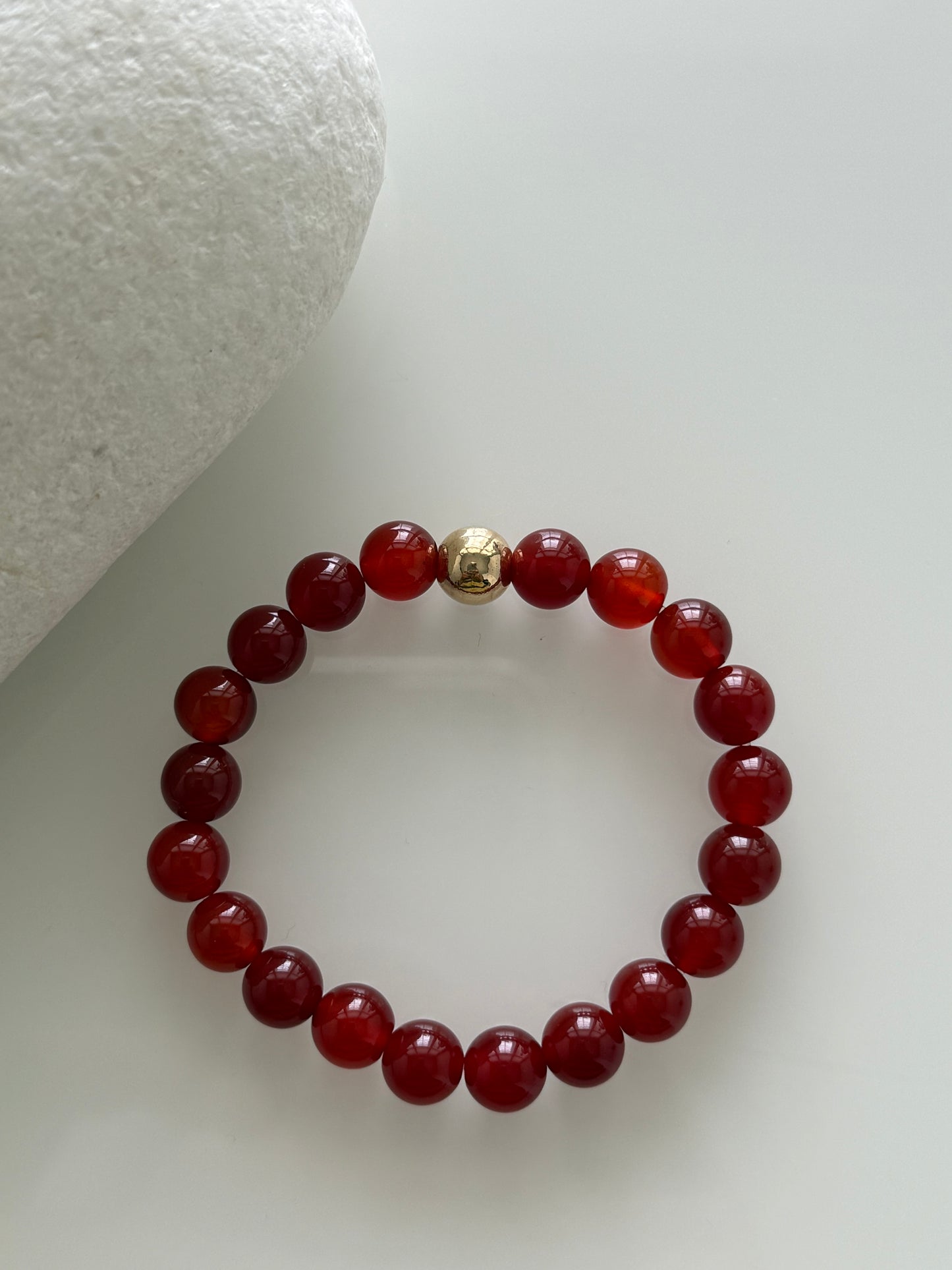 Carnelian Intention 8mm Gemstone Bracelet