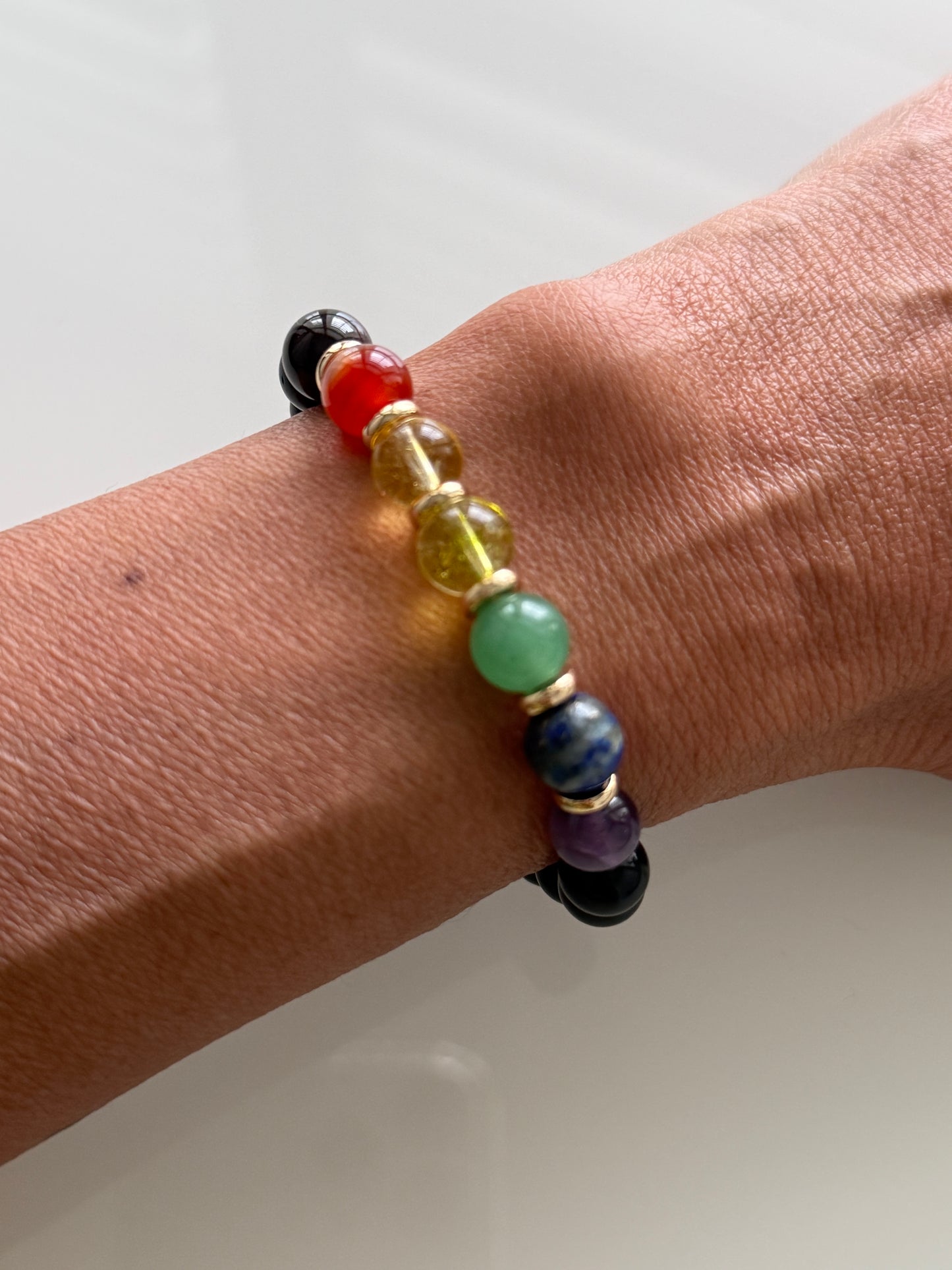 7 Gemstone Energy Intention Bracelet – 8mm