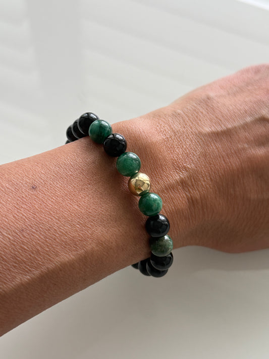 Obsidian & Lepidolite Intention Bracelet – 8mm