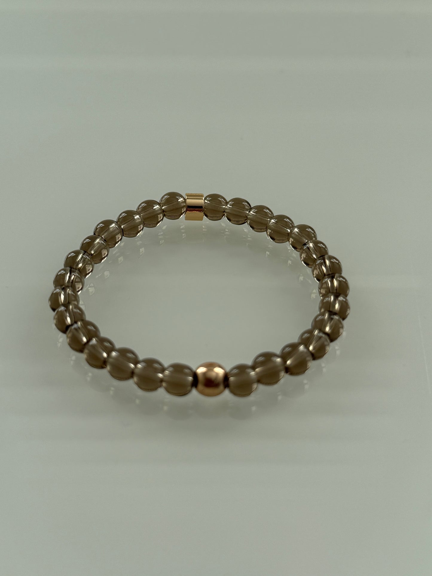Smoky Quartz Intention 6mm Gemstone Bracelet