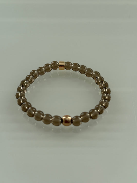 Smoky Quartz Intention 6mm Gemstone Bracelet
