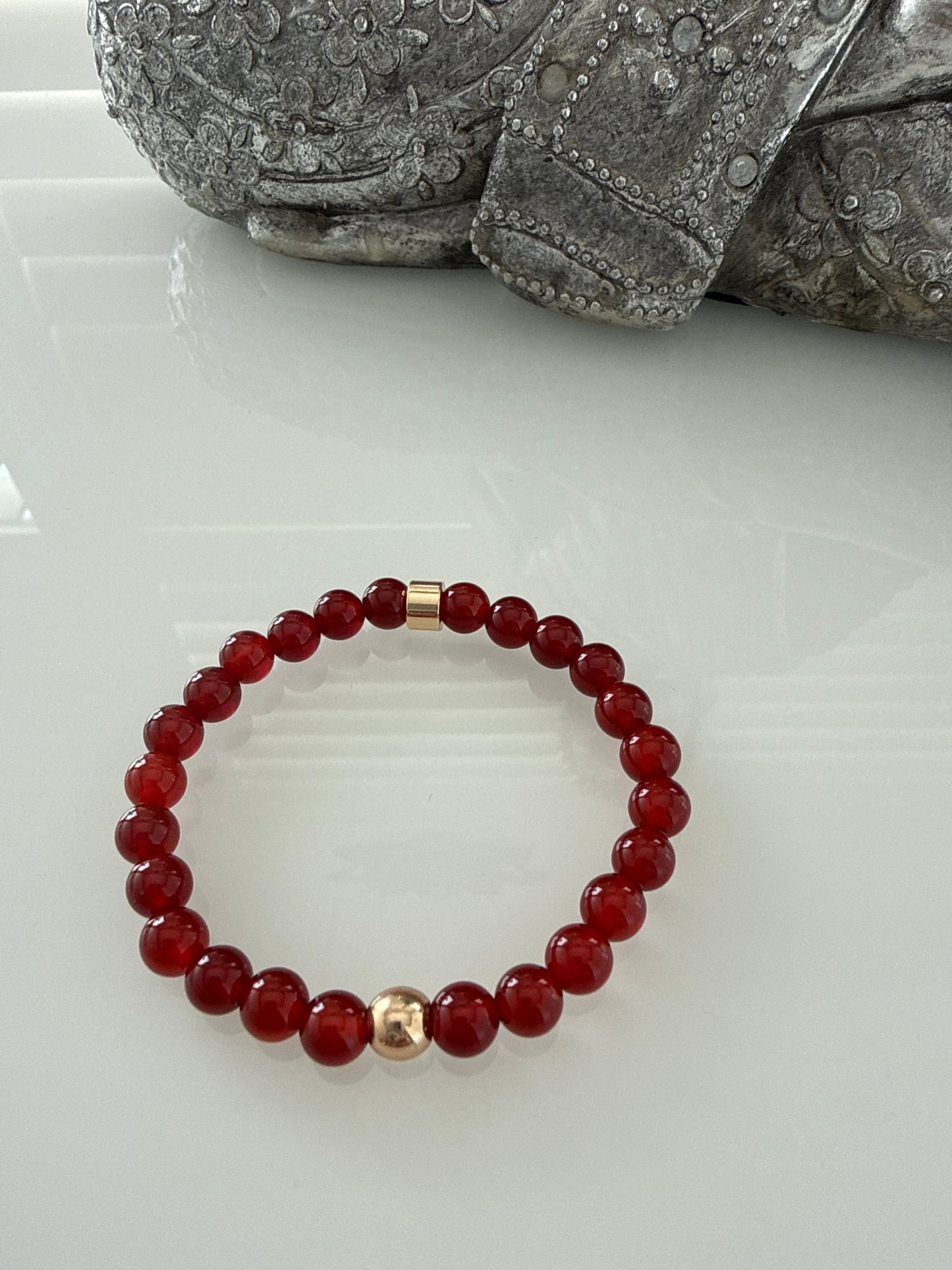 Carnelian Intention 6mm Gemstone Bracelet
